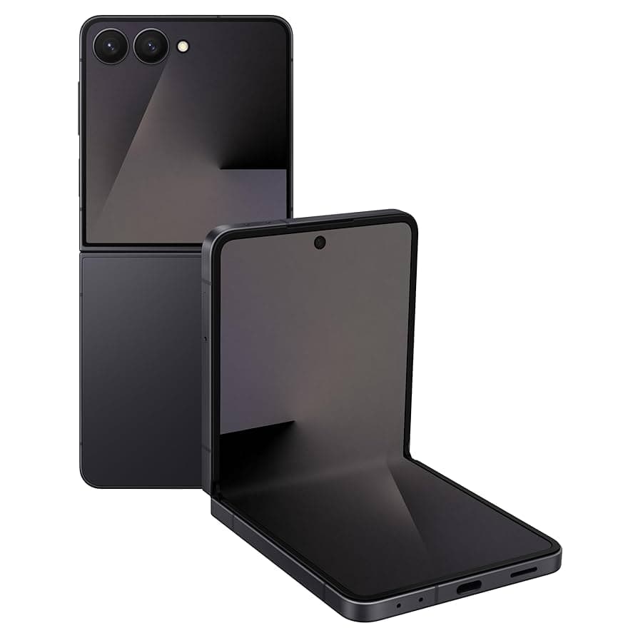 Samsung Galaxy Z Flip7 5G Smartphone with Galaxy AI (JetBlack, 12GB RAM, 512GB Storage), Ultra Sleek Design with 50MP High-Resolution Camera, Exynos 2...
