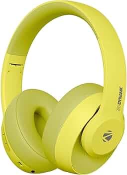 ZEBRONICS Zeb-Dynamic Wireless Headphones with 34 hrs. of Playback time.(Yellow)
