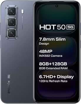Infinix Hot 50 5G (Sleek Black, 128 GB) (8 GB RAM)