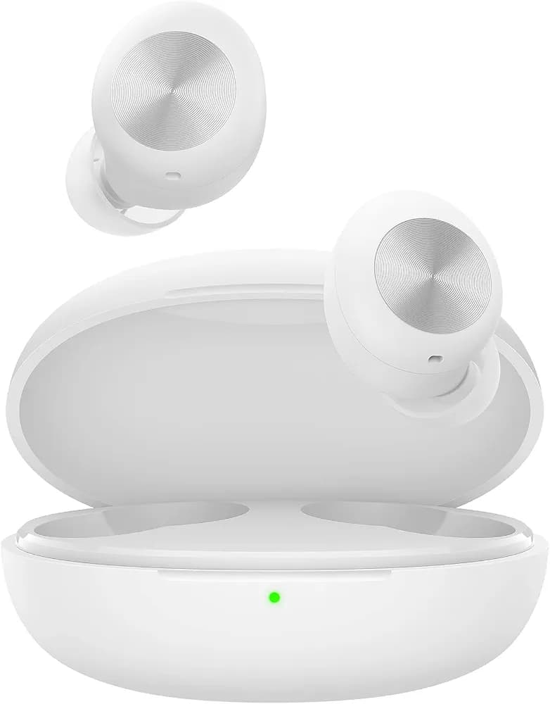 DIZO GoPods D (by realme Techlife), True Wireless in Earbuds with Enviornment Noise Cancellation(ENC), Bluetooth Headset (White)