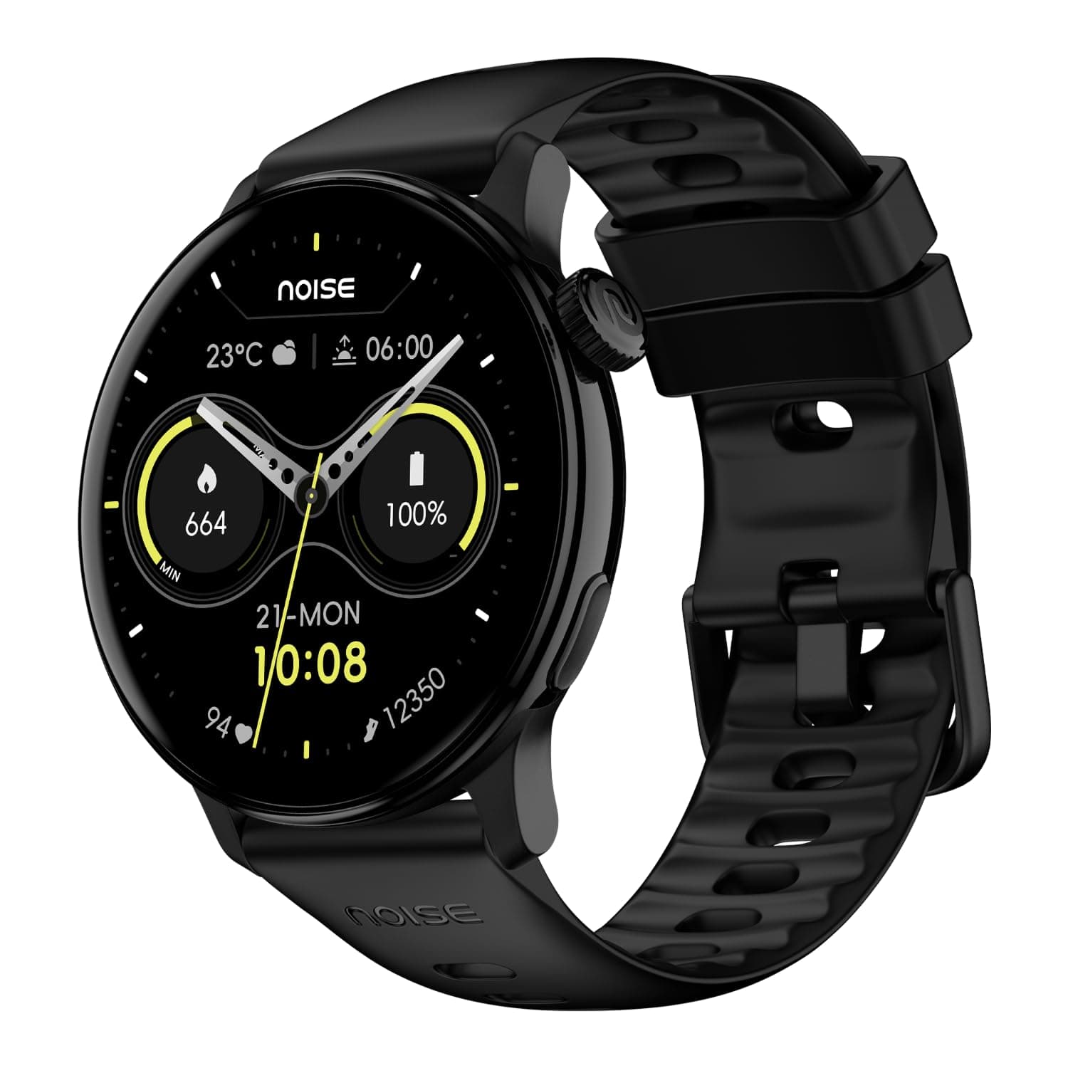 Noise Pro 6R 1.46" AMOLED Smart Watch, 1000 NITS, Powered by AI Pro, Built-in GPS, Strava Integration, Stainless Steel Dial, Video Watch Faces, 3ATM, ...