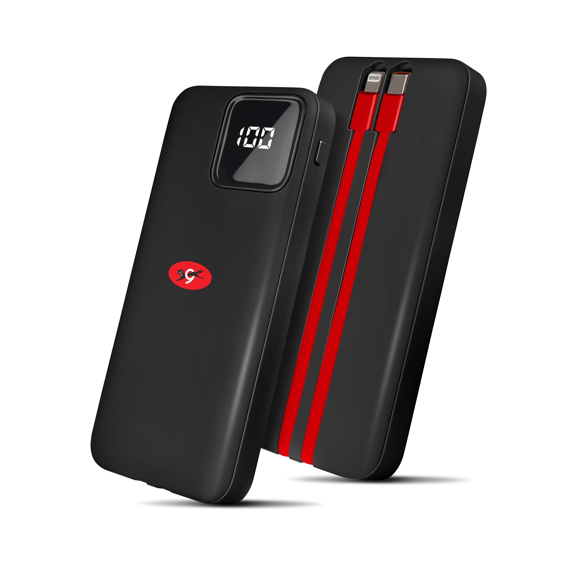 Eveready Ultima Power Bank PB10 with Built-in-Cables 10,000 mAh, 22.5W Fast Charging, Multiple Ports & Universal Compatibility, TypeC Input & Output, ...