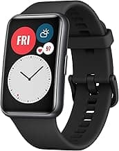 (Renewed) HUAWEI Watch FIT Smartwatch with Slim Body, 1.64” Vivid AMOLED Display, Quick-Workout Animations, 10 Days Battery Life, Oxygen Saturation De