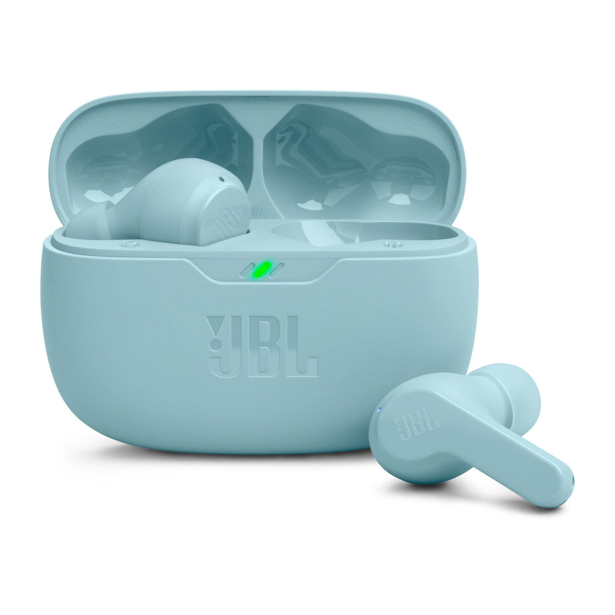JBL Wave Beam in-Ear Earbuds (TWS) with Mic, App for Customized Extra Bass EQ, 32 Hrs Battery and Quick Charge, IP54, Ambient Aware & Talk-Thru, Google FastPair (Mint)