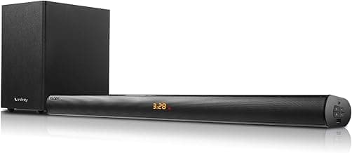 Infinity (JBL) Sonic B200WL, 160W Soundbar with Wireless Subwoofer, 2.1 Channel Home Theatre with Remote, Bluetooth, Optical Input, USB & AUX Connecti