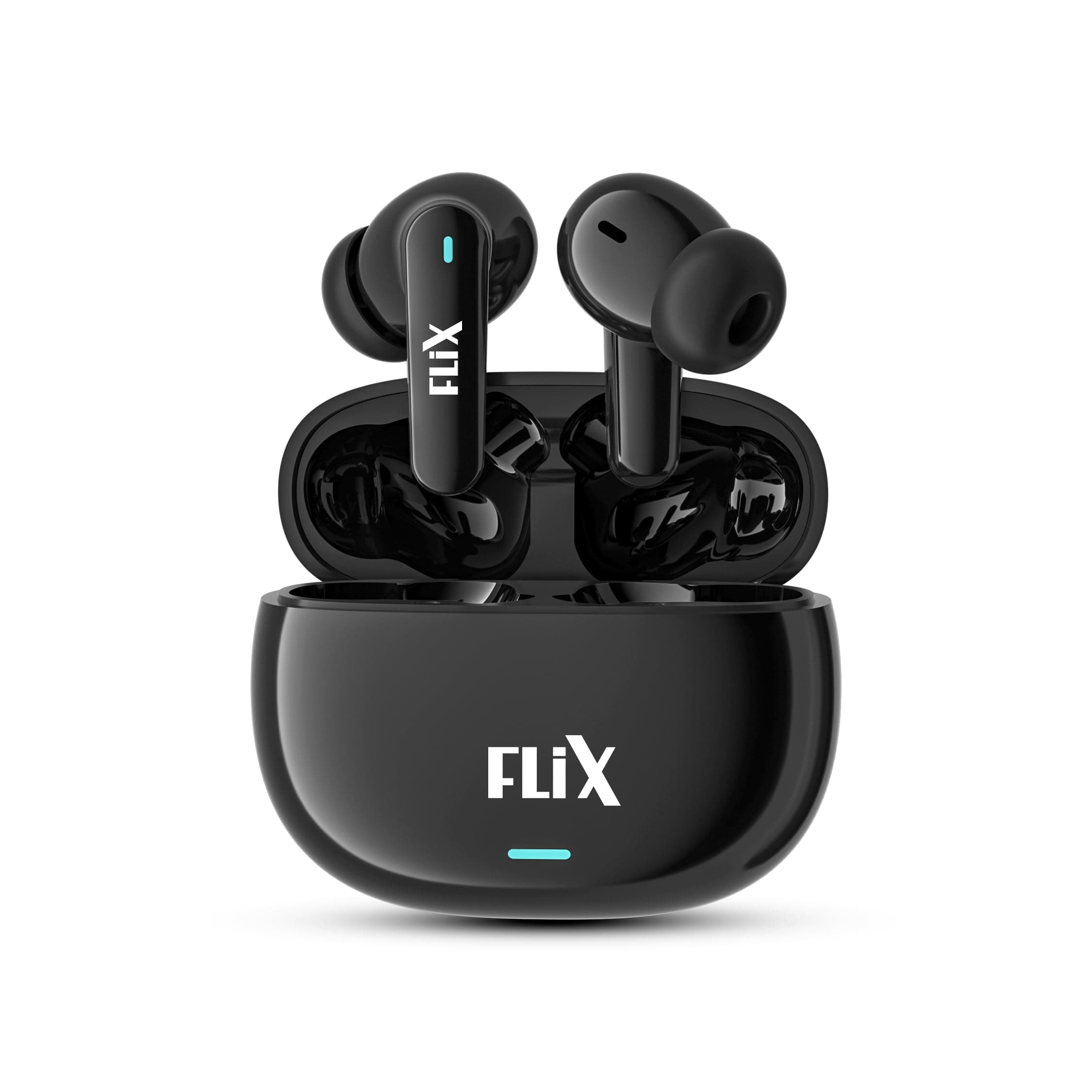 FLiX (Beetel T21 Nitro Buds True Wireless in Ear,Bluetooth v5.3(Quick Paring),10mm Super Bass Drivers,IPX4 Rated,Quad Mic with ENC,Touch Controls,50hr...
