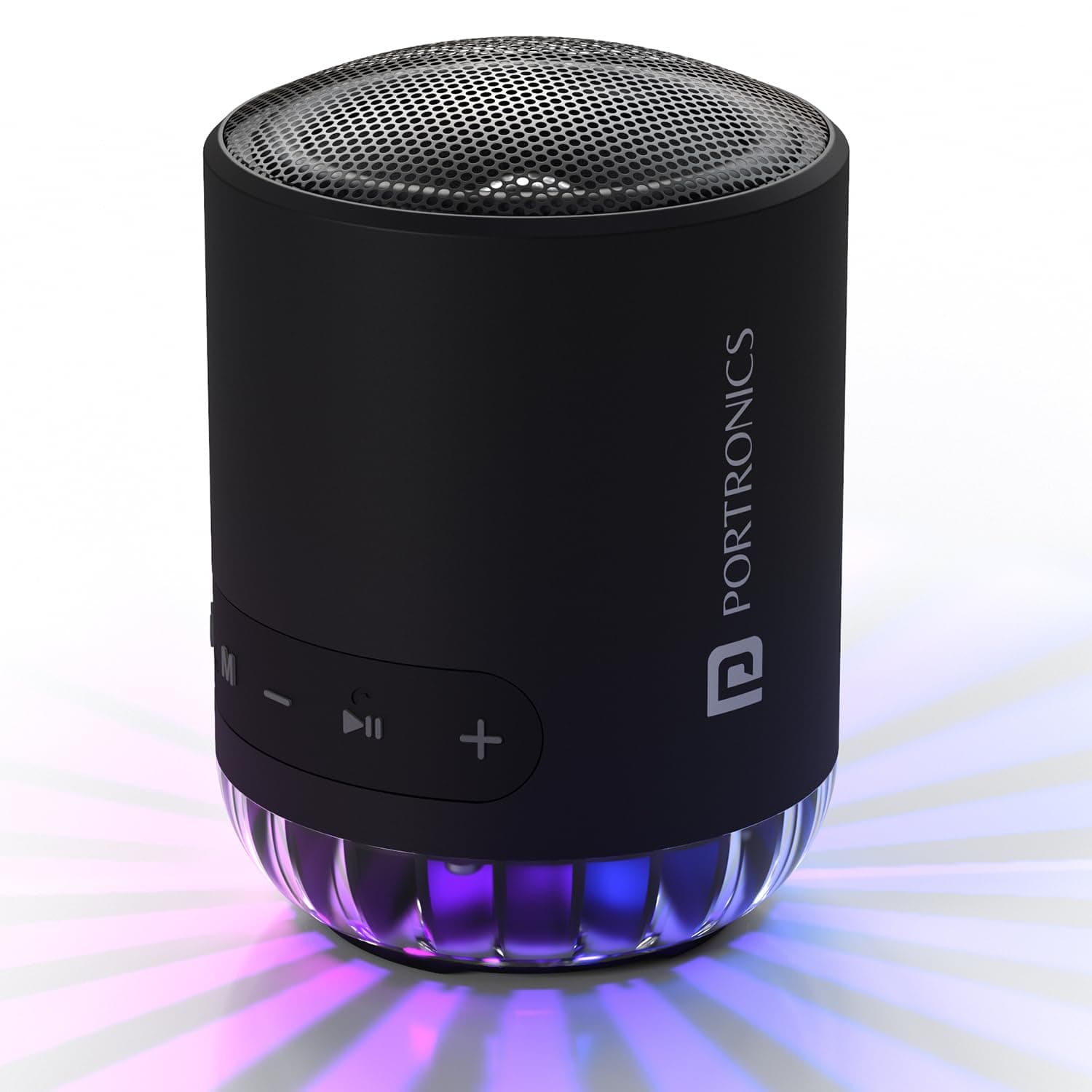 Portronics Soundpot Pro 20W Portable Bluetooth Speaker with in Built Mic, Immersive Sound, Upto 5 Hours Playtime, Ambient LED Light, TWS Mode, Bluetoo...