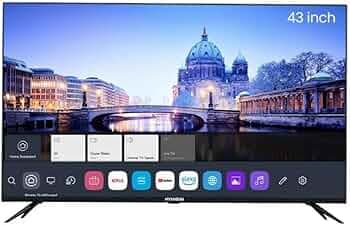HYUNDAI LED Smart TV with 2 HDMI Ports | Ultra 4K Resolution (43 Inch_Black) (SHY43UW2J8)