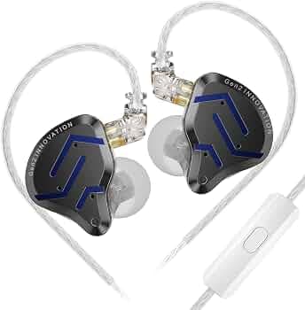 KZ ZSN PRO 2 HiFi Wired Headphones,Professional HiFi Technology in Ear Monitor Earphone,10MM Dynamic Driver IEM Headphones,Stereo Sound IEM Earbuds Ea...