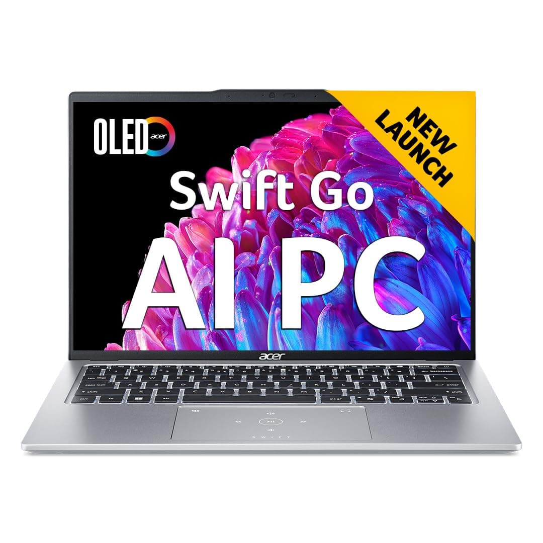 Acer Swift Go 14 OLED Display Premium Laptop Intel Core Ultra 7-155H Processor (Windows 11 Home/16GB/1TB SSD/Intel ARC Graphics/MS Office) SFG14-73 wi...