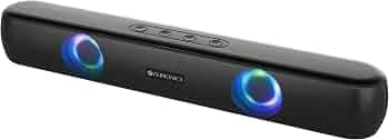 ZEBRONICS Vita 101 Bluetooth v5.0,with RGB Light,USB, SD Card, AUX, FM 10 W Bluetooth Soundbar