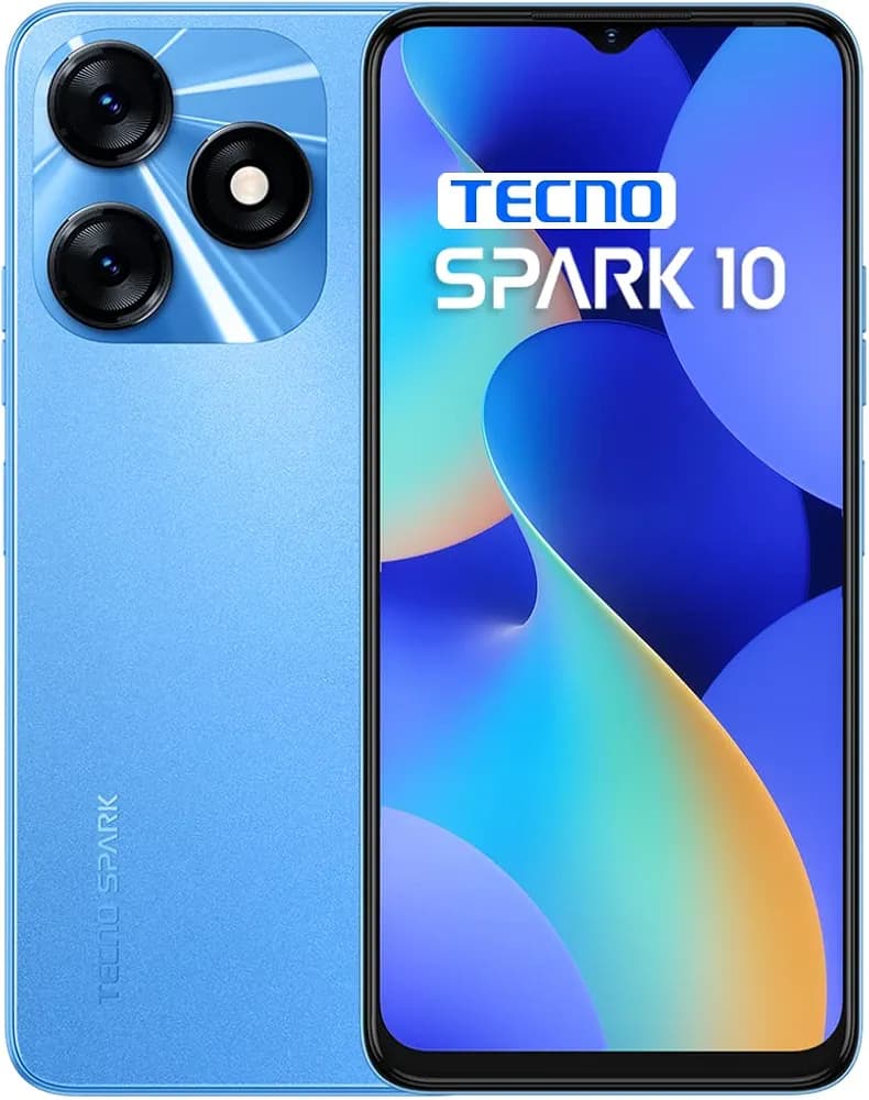 Tecno Spark 10 (Meta Blue, 8GB RAM,128GB Storage)|16GB Expandable RAM | 50MP AI Dual Rear Camera| 90Hz Refresh Rate 6.56" HD+Dot Display