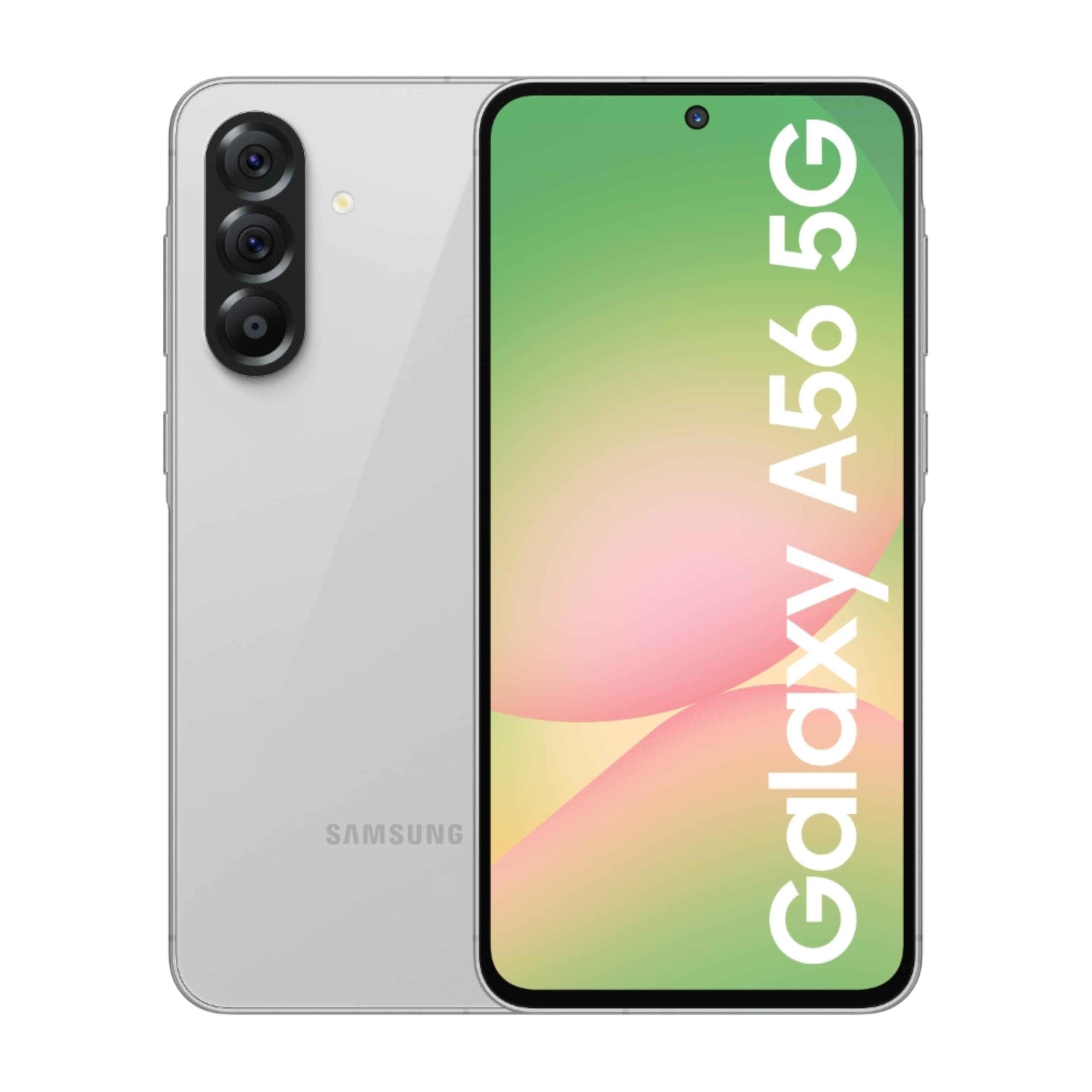 Samsung Galaxy A56 5G (Awesome Light Gray, 8GB, 256GB) | Awesome Intelligence - AI Smartphone: Best Face, Instant Slo-mo, Circle to Search | 6 OS & 6 ...