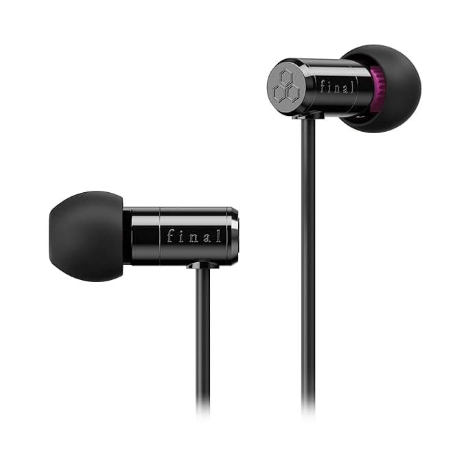 Final E500 - Immersive 3D Live Sound Earphones for VR, ASMR, Gaming and 360 Music, Black