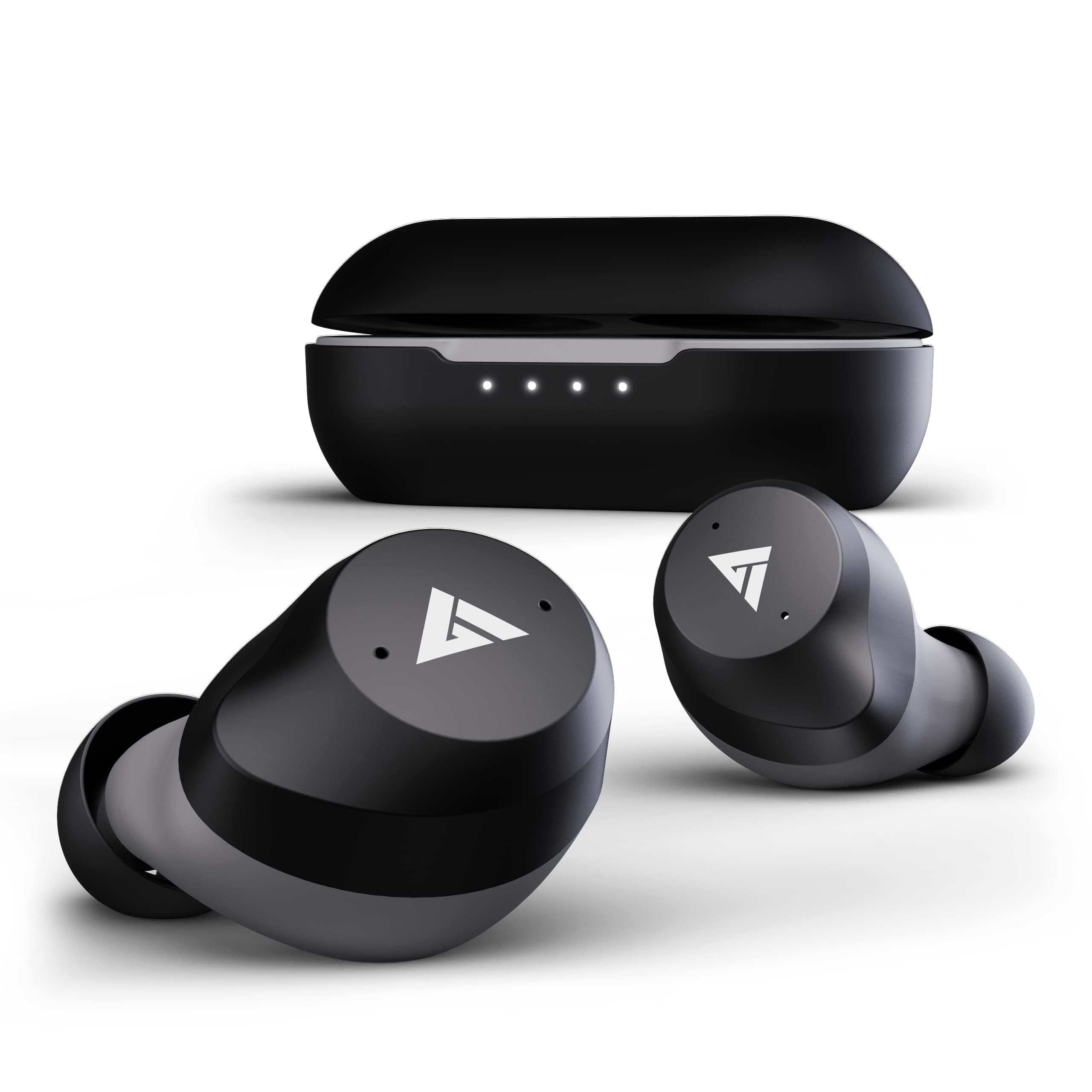 Boult Audio Airbass Z10 with 30Hrs Playtime, IPX7 Waterproof, Lightning Boult™ Fast Charging (10mins=100Mins), BoomX™ Tech Rich Bass, Touch Controls, Voice Assistant TWS Earbuds with Mic (Grey)