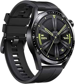 Huawei Watch GT 3 Smartwatch - 1.43" AMOLED Display, 14-Day Battery Life, All-Day SpO2 Monitoring, 5 ATM Water Resistant, GPS, AI Running Coach, Bluet...