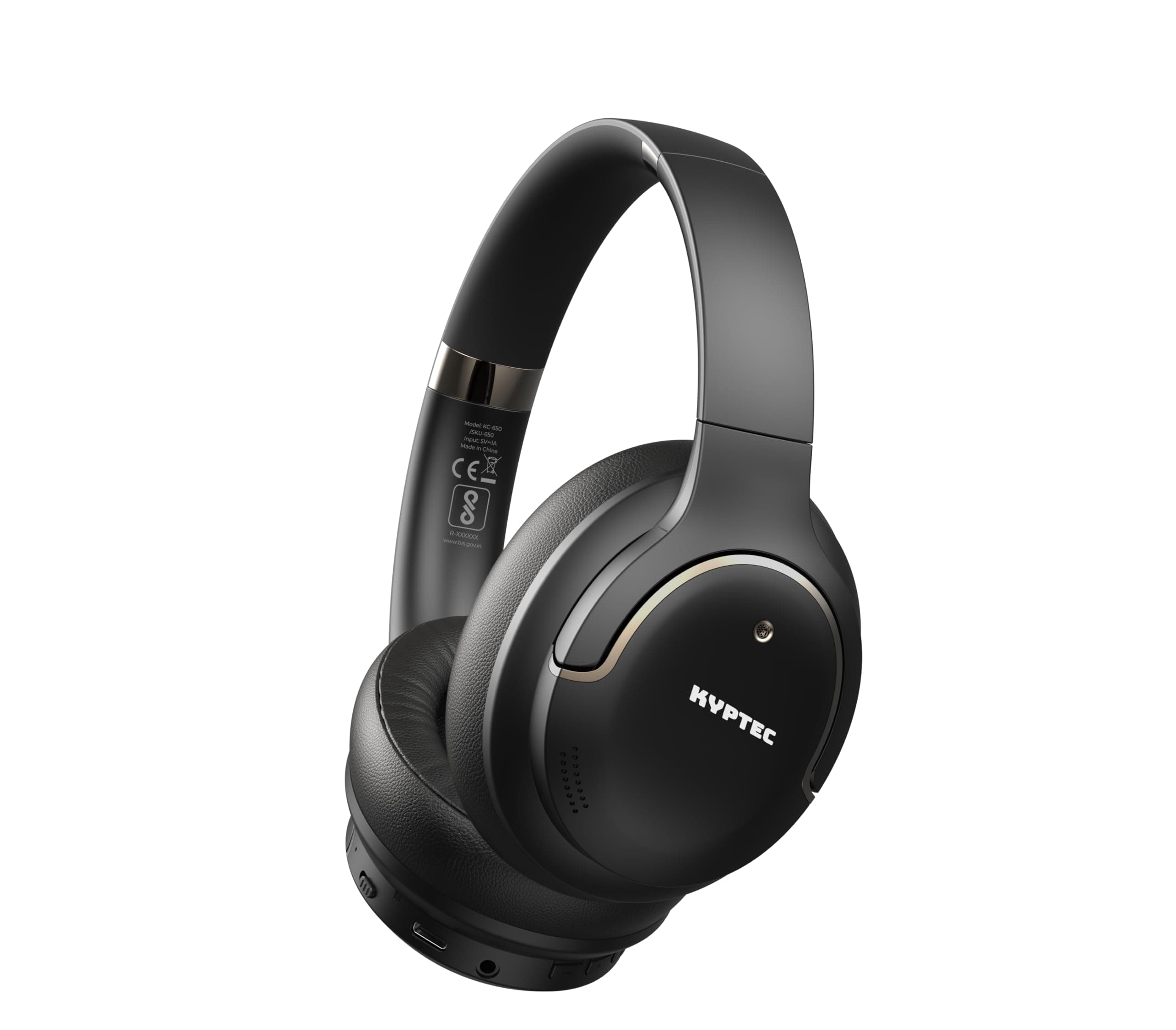650 ANC Wireless Headphones  Wireless Over Ear Noise Cancelling Headset with Deep Bass, 35H Playtime, Large 40 MM Drivers, Triple Mics, Over Ear Headp...