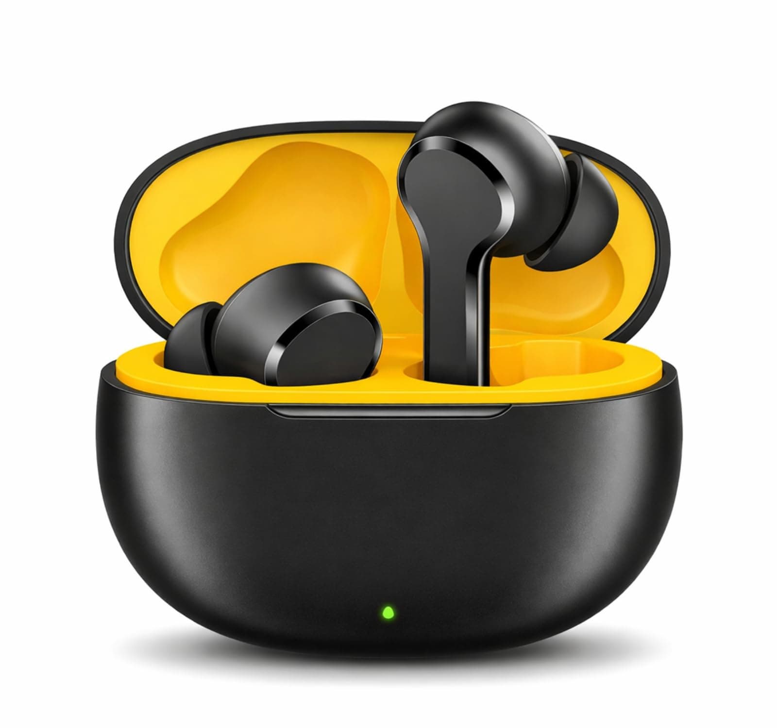 Original Wireless for realme Buds T200x Advanced True Audio Earphones Delivering 12.4mm Dynamic Sound Output, 25dB Noise Reduction, Quad Mic (Black)