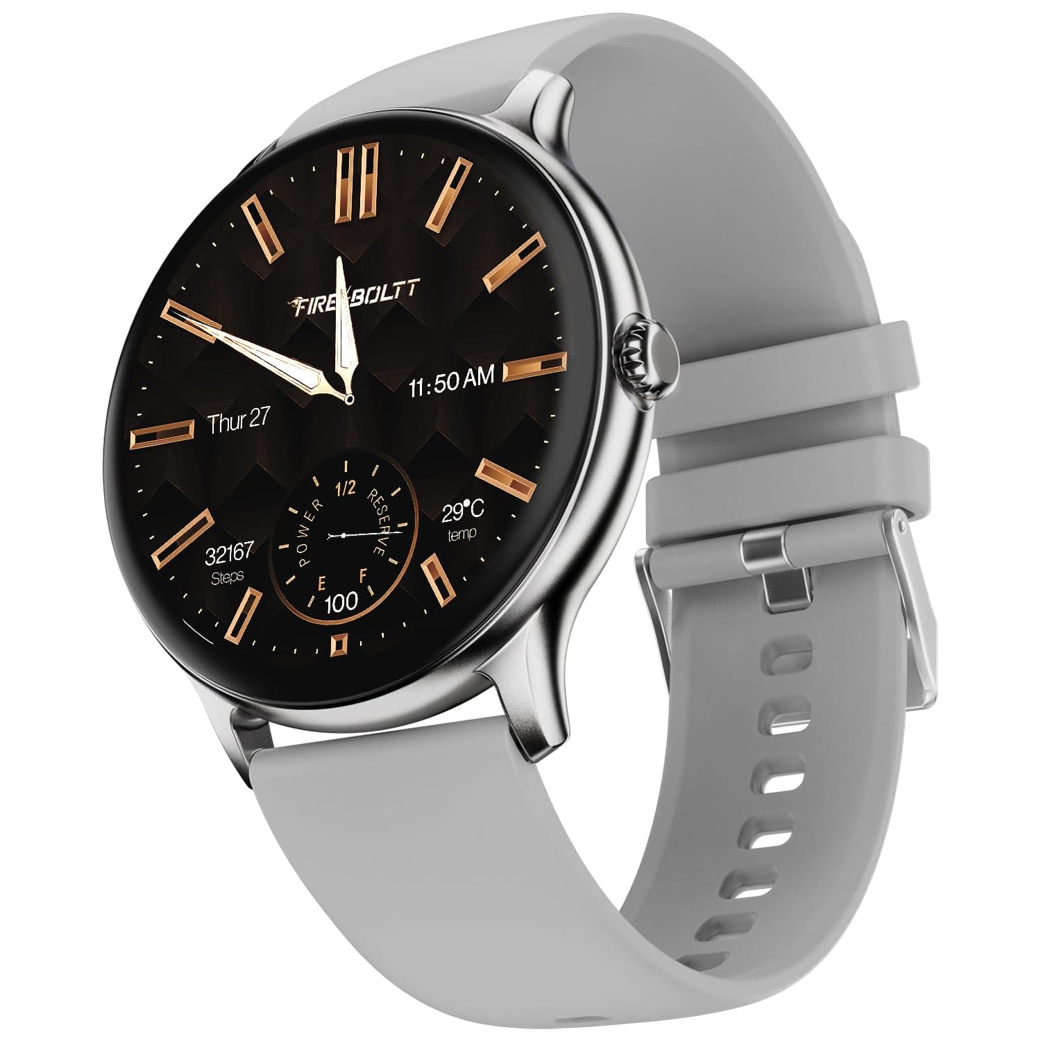 Fire-Boltt Phoenix Pro 1.39" Bluetooth Calling Smartwatch, AI Voice Assistant, Metal Body with 120+ Sports Modes, SpO2, Heart Rate Monitoring