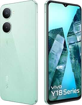 vivo Y18i (Gem Green, 4GB RAM, 64GB Storage) with No Cost EMI/Additional Exchange Offers |Without Charger