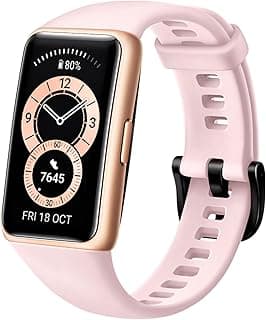 Huawei Men's/Women's Band 6 Fitness Tracker Smartwatch, 1.47 AMOLED Color Screen, All Day Spo2 and Heart Rate Monitoring, 2 Week Battery Life, 5 ATM W