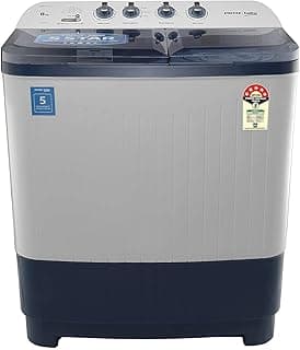 Voltas Beko 8.5 kg Semi-Automatic Top Loading Washing Machine, 2 Casette Filter (WTT85DBLT, Sky Blue)
