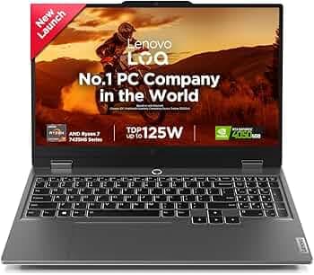(Refurbished) Lenovo LOQ 2024 AMD Ryzen 7 7435HS | NVIDIA RTX 4050 6GB (24GB RAM/512GB SSD/15.6" (39.6cm)/Windows 11/Office Home 2024/100% sRGB/3 Mon....