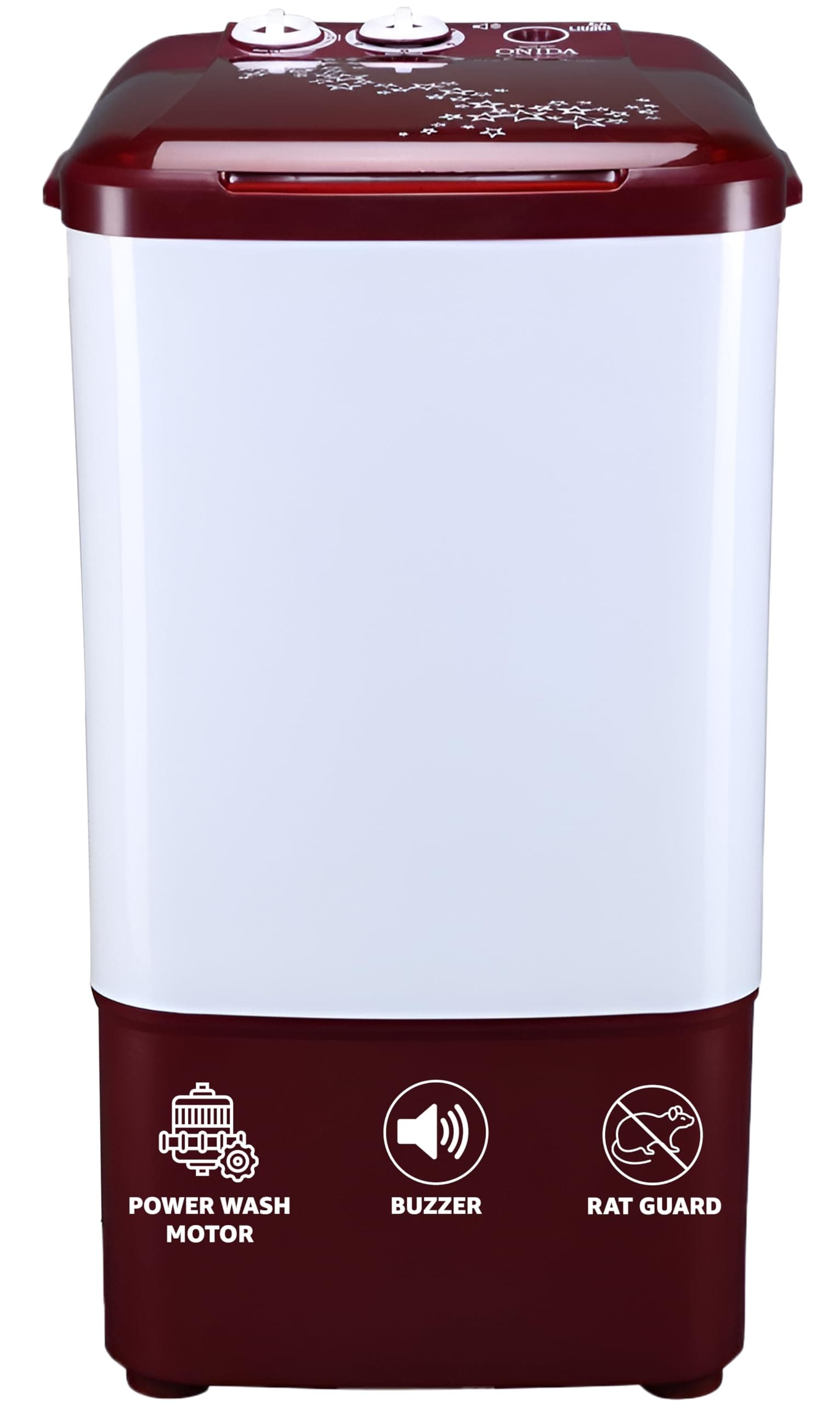 Onida 6.5 kg Washer Only (WS65WLPT1LR Liliput, Lava Red)
