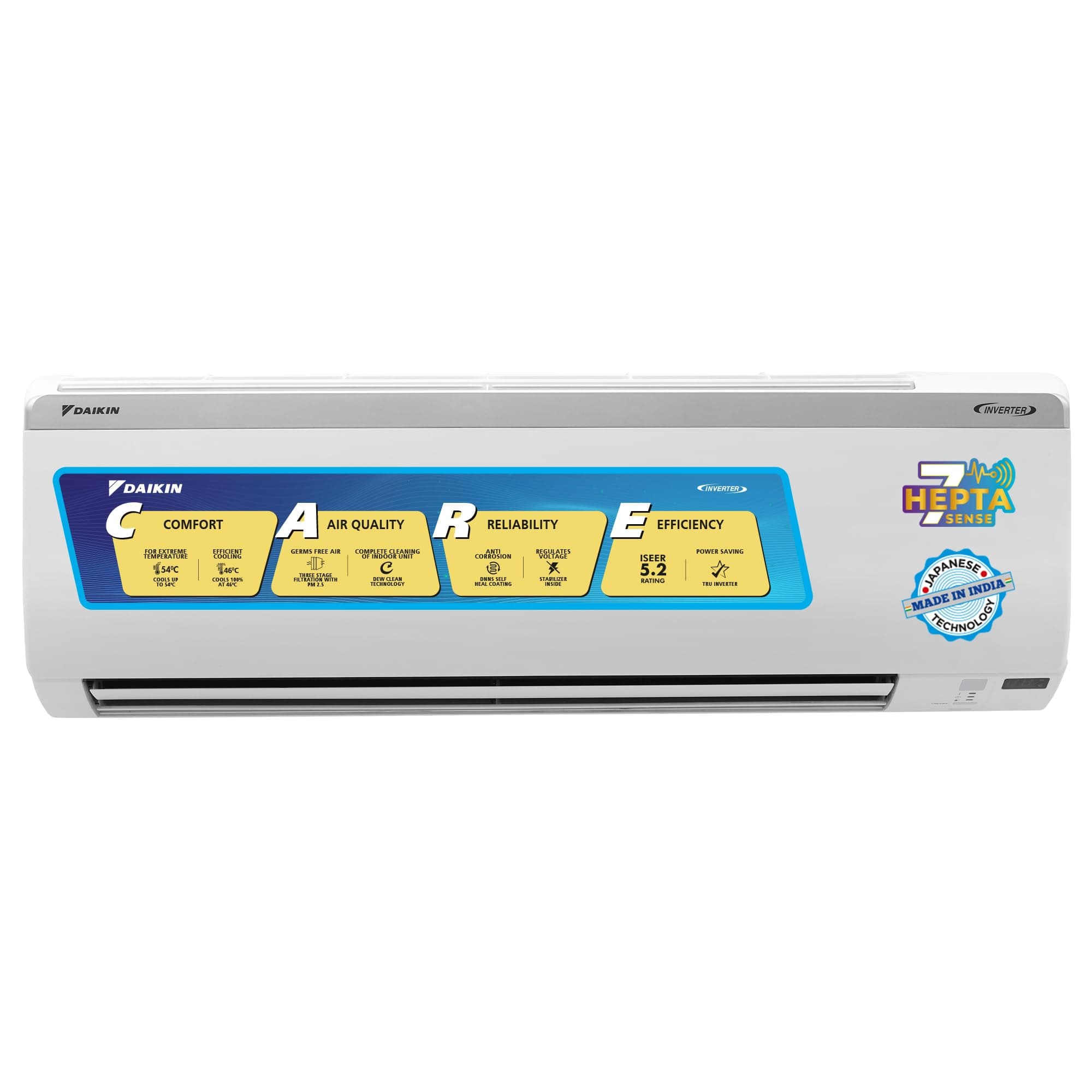 Daikin 1.5 Ton 5 Star Inverter Split AC (Copper, PM 2.5 Filter, 2022 Model, MTKM50U, White)