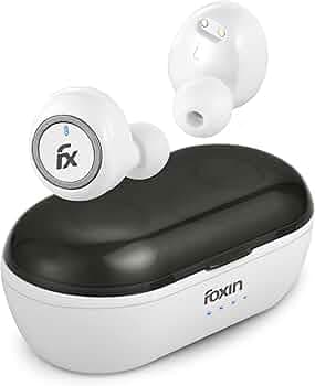 Foxin FoxPods C5 TWS Earbuds with in-Built HD Mic, Bluetooth 5.0, 10mm Driver, up to 12 hours Playtime with 1 hour Charging Time & 120 hours of Standb...