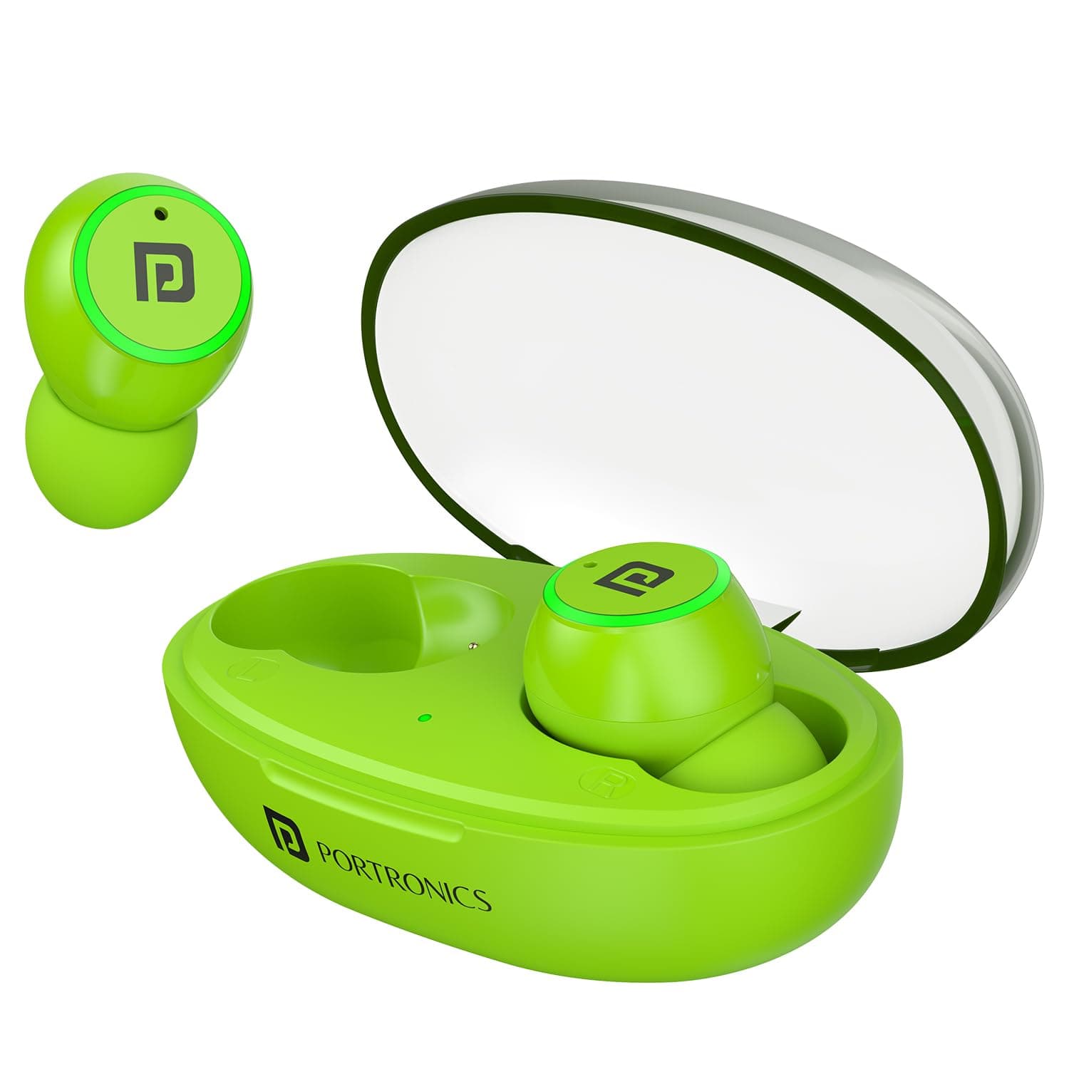 Portronics Harmonics Twins S13 in Ear True Wireless Earbuds with Mic, 24H Playtime, Game/Music Mode, Touch Control, 8mm Driver, Bluetooth 5.3v,IPX5 Wa...