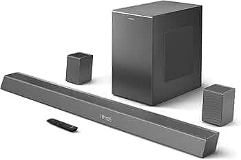 (Refurbished) Philips Soundbar TAB8967 5.1.2 Surround Ch, Dolby Atmos, Wireless Subwoofer, UP-Firing Speakers, Wireless Rear Speakers, AI Voice Assist...