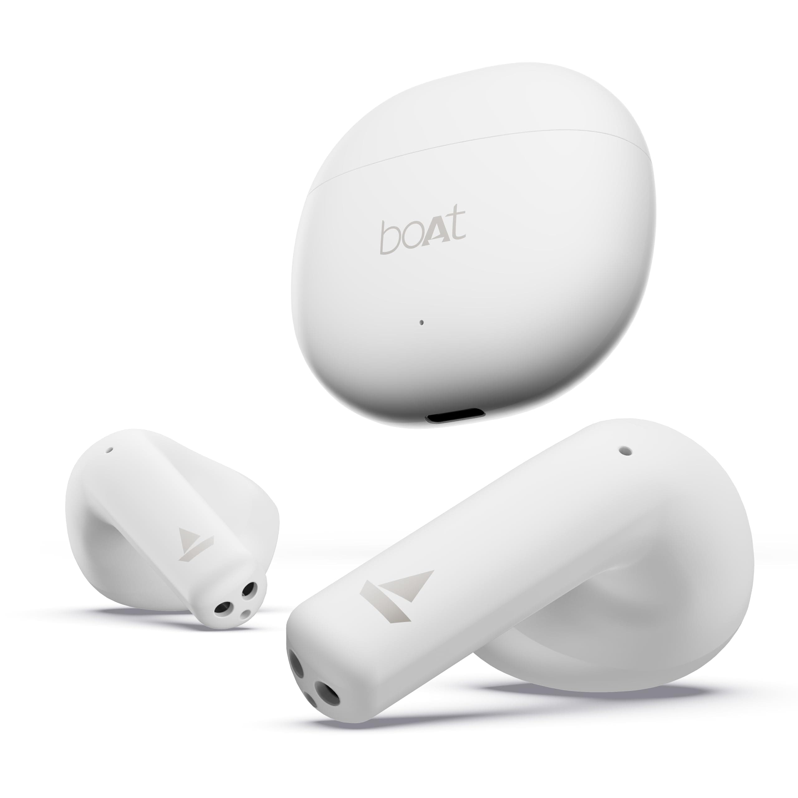 boAt Newly Launched Airdopes Atom 81 True Wireless Earbuds with Upto 50H Playtime, Quad Mics ENx™ Tech, 13MM Drivers, Beast™ Mode(50ms Super Low Latency), ASAP™ Charge, BT v5.3(Pearl White)