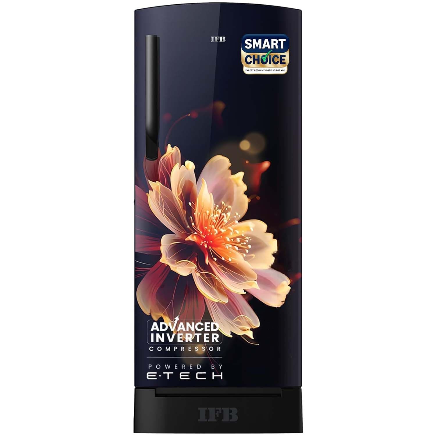 IFB 197L 5 Star Direct-Cool Single Door Refrigerator with Advanced Inverter Compressor (2024, IFBDC-2235DBMED,Mystic Bloosom Blue) Extraordinary Stora...