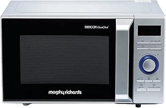 Morphy Richards 28DCOX DuoChef Pro-Convection Microwave and OTG Oven, 28 Ltr, Dual Grill, 300 Auto Cook Menus, Silver, Regular