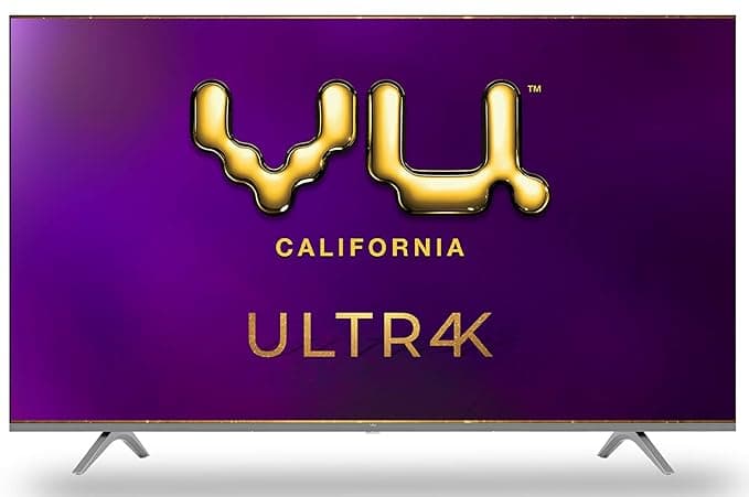 Vu 126 cm (50 inches) 4K Ultra HD Smart Android LED TV | With 5-Hotkeys 50UT (Black) (2020 Model) Smart Televisions