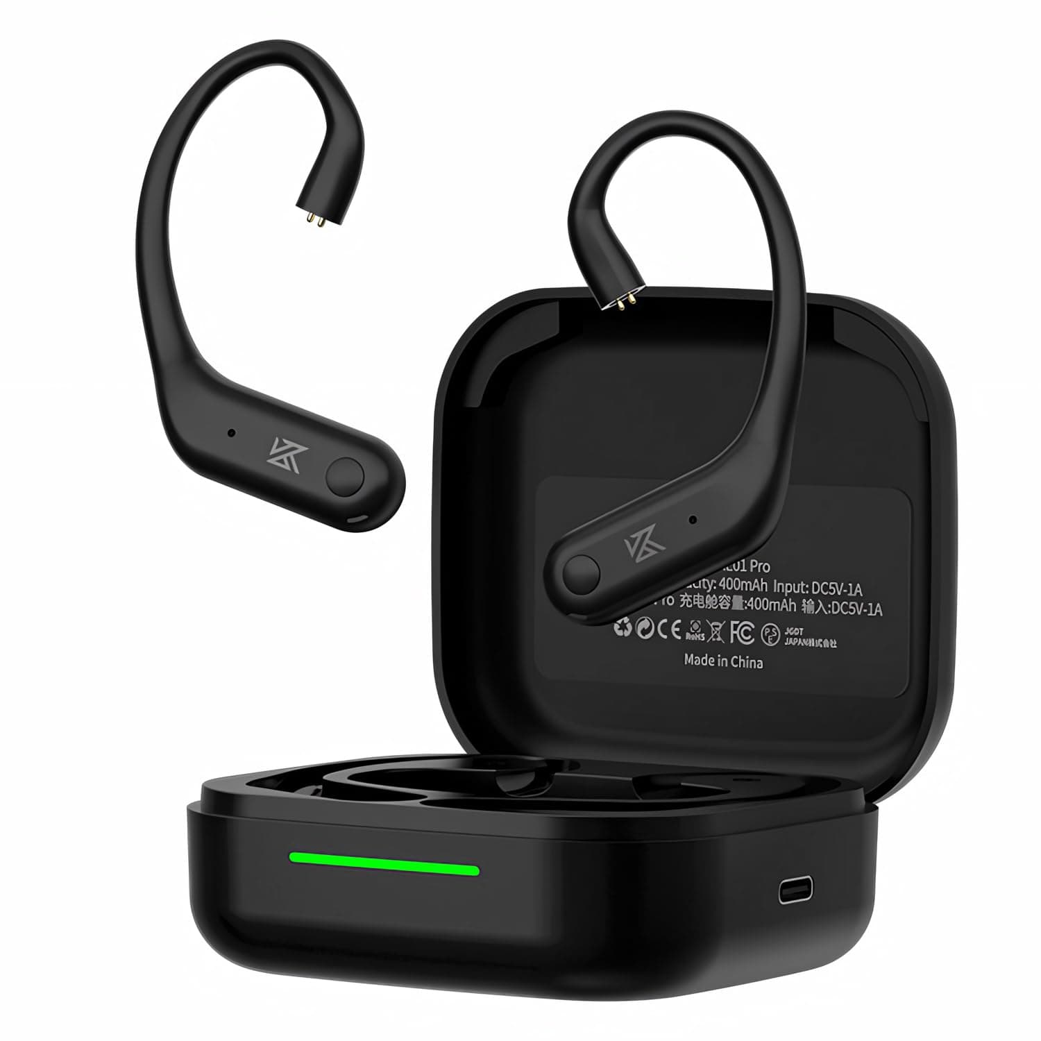 KZ AE01 Pro Bluetooth Module Ear Hook, True Wireless Bluetooth Earbuds with APT-X AAC, CVC Noise Reduction, Low Latency, HiFi Sound, 36H Playtime, Com...