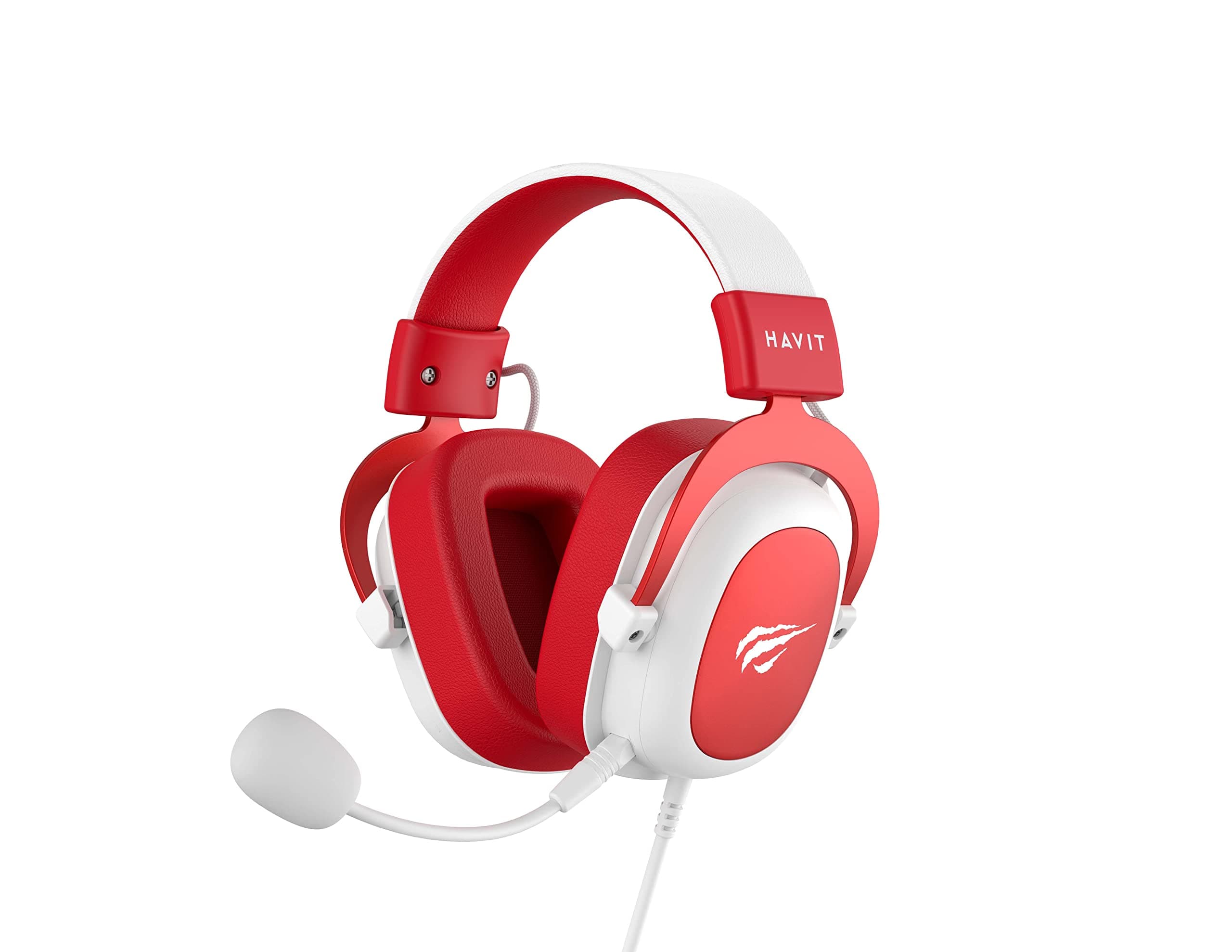 havit HV-H2002d Red, Gamer, Headphone Earphone, with Microphone, Speaker 53mm, Plug 3, 5mm: Compatible with Xbox ONE and PS4, HV-H2002d Color Red and ...