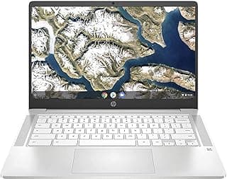(Refurbished) HP Chromebook Intel Celeron 14-Inch (35.56 cms) 1366 x 768 (HD Ready) Laptop (4 GB/64 GB SSD/Chrome OS/Intel UHD Graphics 600/Ceremic Wh