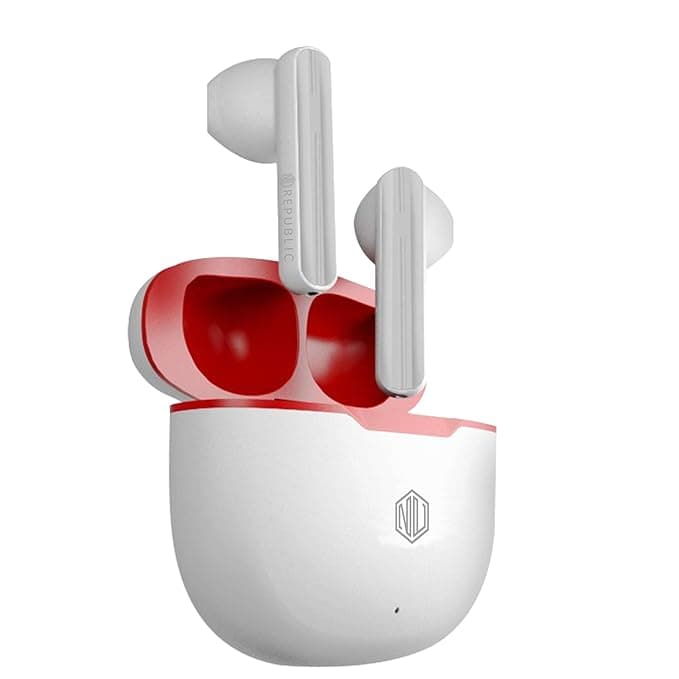 Nu Republic Rush X5 Truly Wireless Bluetooth in Ear Earbuds with Mic (White) In-Ear