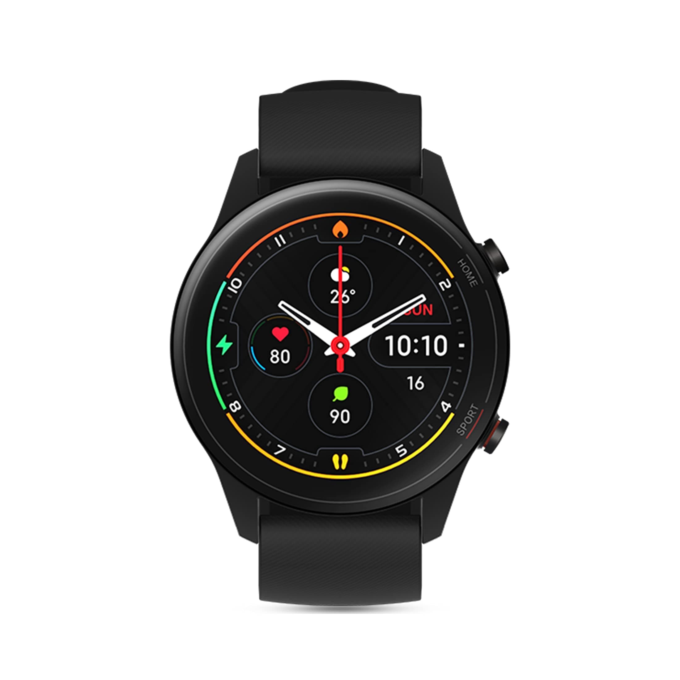 Mi Watch Revolve Active (Black) - 1.39" AMOLED Display, SpO2, GPS and Sleep Monitor, Alexa Built-in, 117 Sports Mode, Personalized Watch Faces, 2 Week