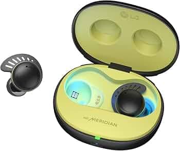(Refurbished) LG TONEFree Fit TF7Q True Wireless Earbuds, Active Noise Cancellation, IP67, 3D Sound Stage, UV Nano, Game Mode, 30 Hour Battery, Swivel...