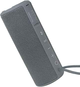 (Refurbished) Portronics Breeze Plus 20W Bluetooth Portable Stereo Speaker with TWS, Aux in, Water Resistant, 2500mAh Battery, Grey