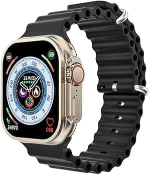 TAJO S8 Ultra Smart Watch for Man & Women 1.89" AMOLED Display, Bluetooth Calling, Stress Monitor | 15 Sports Modes | Intelligent Gesture Control, 4G ...