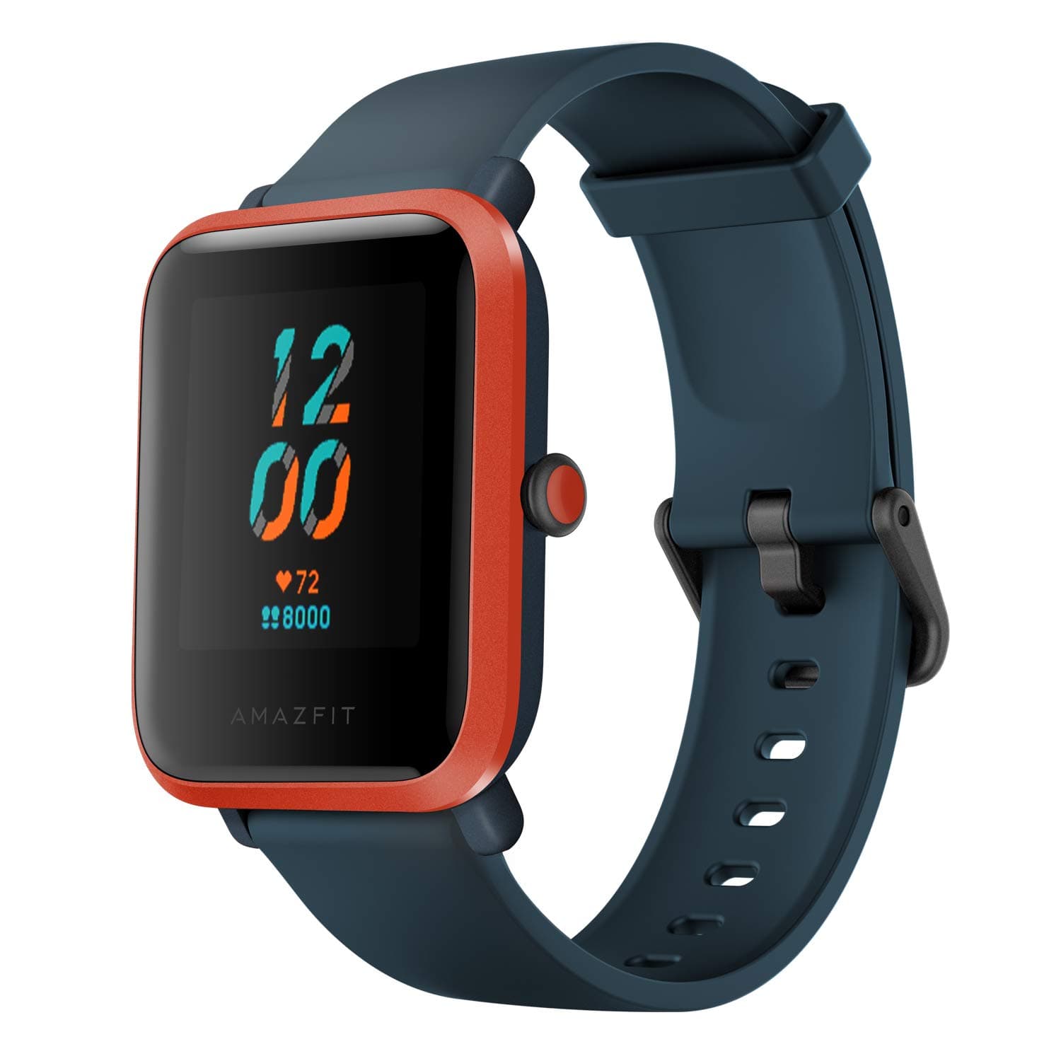 Amazfit Bip S Smart Watch with Built -in GPS, 15-Day Battery Life, Always-on Display, 5ATM Water Resistance (Red Orange) Smart Watches & Accessories