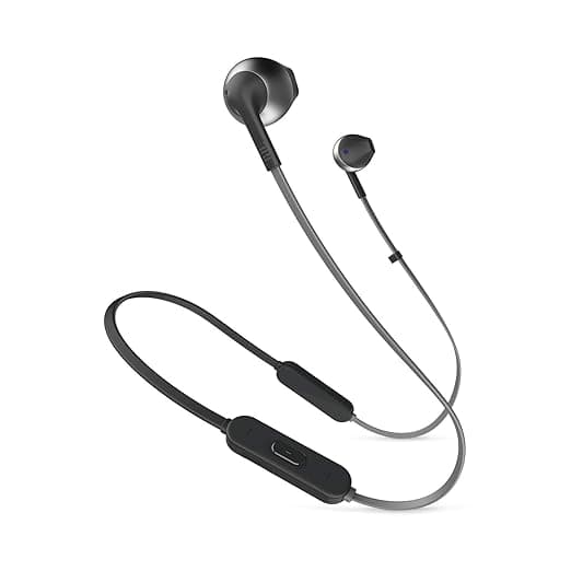JBL Tune 205BT by Harman Wireless Earbud Headphones with Mic (Black) In-Ear