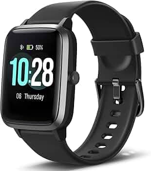 OMNiX ID205L Smart Watch, Fitness Tracker with Heart Rate Monitor, Activity Tracker with 1.3" Touch Screen, IP68 Waterproof Pedometer Smartwatch with ...