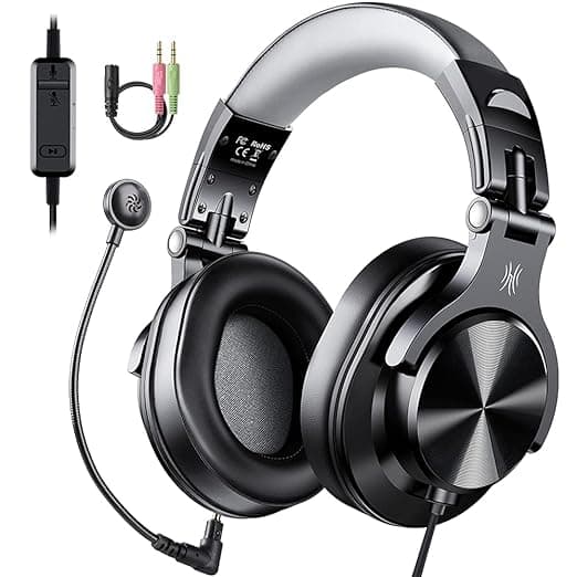 OneOdio A71D Wired Over The Ear Headphone with Mic (Black)