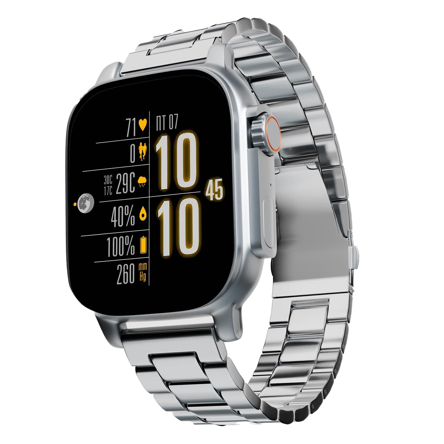 Vibez by Lifelong New Launch Smart Watch for Men -60 Day Battery 950mAH -2.02 Ultra HD Display & 900 NITS Men's Smartwatch -Stainless Steel Dial & BT ...