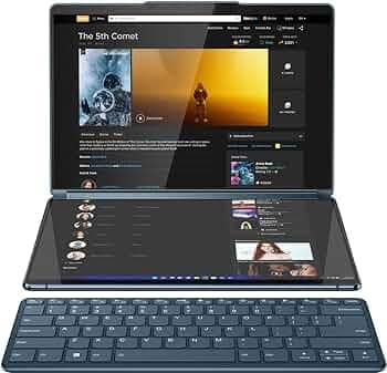 Lenovo Yoga Book 9i 2-in-1 13.3" 2.8K Dual Screen OLED Touch Laptop - Intel Core i7-1355U with 16GB Memory - 512GB SSD - Tidal Teal